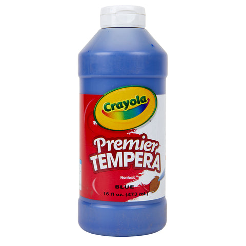 Premier Tempera Paint, 16 oz, Blue, Pack of 3