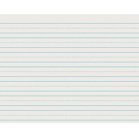 Newsprint Handwriting Paper, Skip-A-Line, Grade 2, 3/4" x 3/8" x 3/8" Ruled Long, 11" x 8-1/2", 500 Sheets Per Pack, 3 Packs