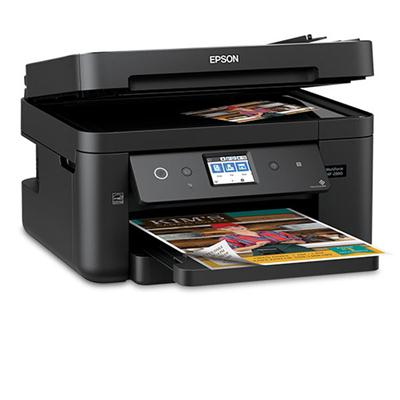 Epson Workforce C11cg28201 Wf-2860 All-in-one Wireless Color Inkjet Printer, Copier, Scanner, Faxer - 14 Ppm (black), 7.5 Ppm (color) - U4800 X 1200 Dpi - Hi-speed Usb - Wi-fi - 150 Sheets - Mac, Pc