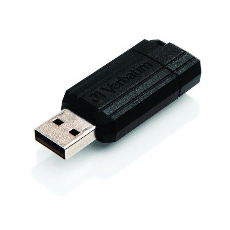 Verbatim 8GB Pinstripe USB Flash Drive - Black