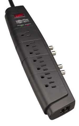 Tripp Lite Ht706tsat 7-outlet Home Theater Surge Protector (telephone & Dual Coaxial Protection)