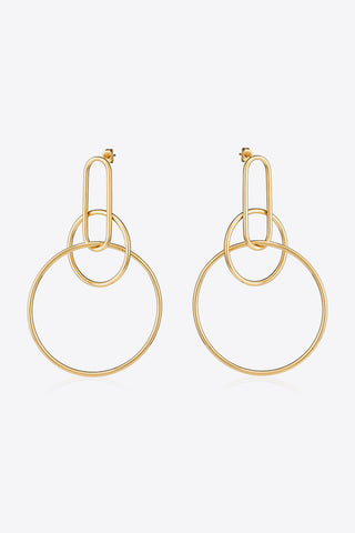 Speak For Yourself Link Hoop Earrings
