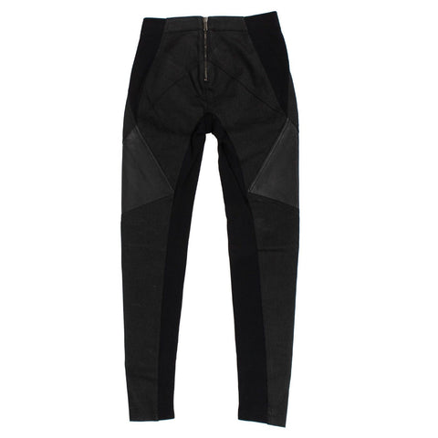 Black Denim Stretch Leggings
