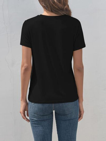 Cross Graphic Round Neck T-Shirt