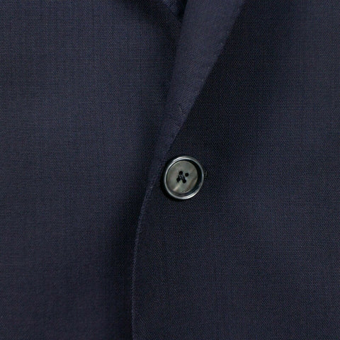 Navy Blue Two-Button Wool Sport Coat