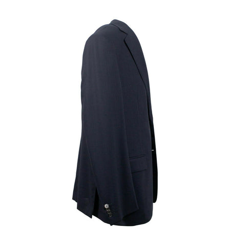 Navy Blue Two-Button Wool Sport Coat