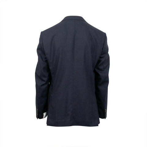 Navy Blue Two-Button Wool Sport Coat