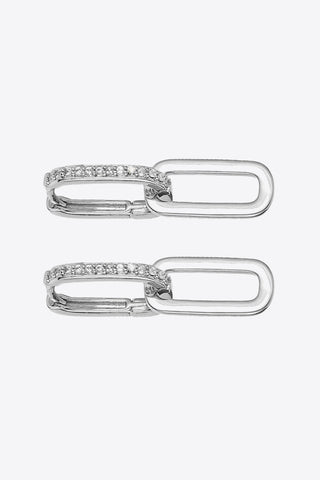 Cubic Zirconia Link Earrings