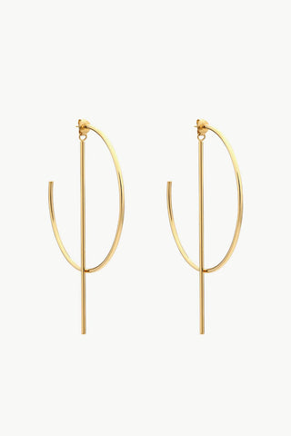 C-Hoop Stainless Steel Earrings