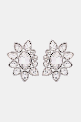 Geometrical Shape Glass Stone Dangle Earrings