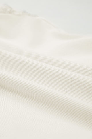 Deep V Lace Butterfly Sleeve Top