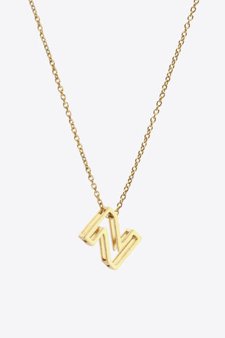 U to Z Letter Pendant Nekclace