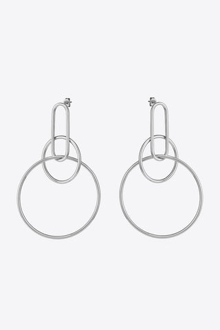 Speak For Yourself Link Hoop Earrings