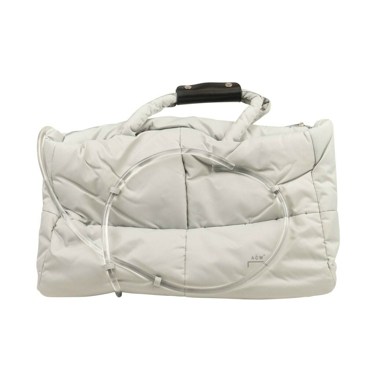 Gray Violet Translucent Tube Tote Bag