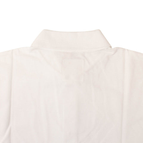 White Studded Jersey Polo Shirt