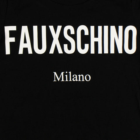 Fauxschino Graphic Short Sleeve T-Shirt - Black