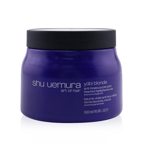 Yubi Blonde Anti-brass Purple Balm (hair Mask) - Bleached, Highlighted Blondes (salon Size) - 500ml/16.9oz