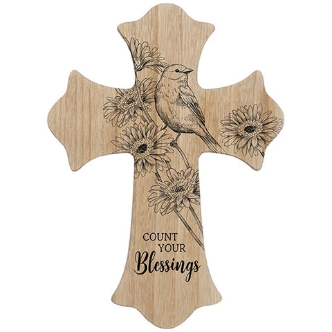 Wall Cross-Count Your Blessings (10.5)