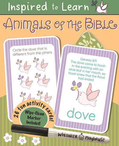 Flash Cards-Animals Of The Bible (26 Wipe Clean Cards With Pen)