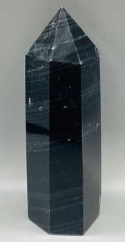 3.3-3.6# Obsidian, Black W Silver Stripes Obelisk