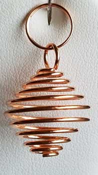 (set Of 24) 3/4" Copper Plated Coil