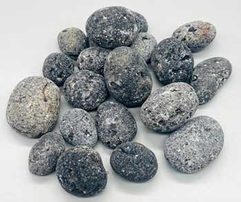 1 Lb Agni, Black Untumbled Stones