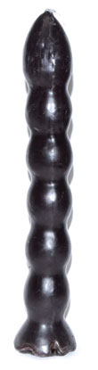 9 1/2" Black 7 Knob Candle