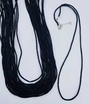 (set Of 50) Braided Necklace W Clamp