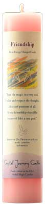 Friendship Reiki Charged Pillar Candle