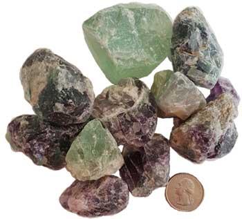1 Lb Fluorite Untumbled Stones