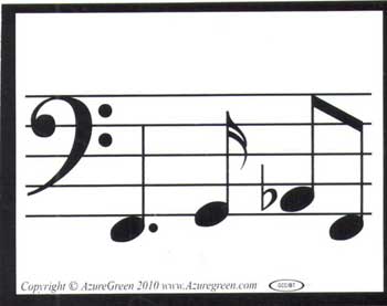 Music Line Bumper Sticker