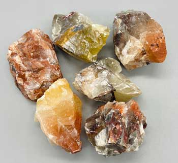 1 Lb Red/ Brown Calcite Untumbled Stones