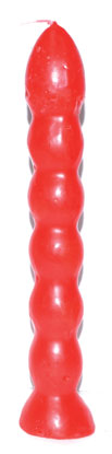9 1/2" Red 7 Knob Candle