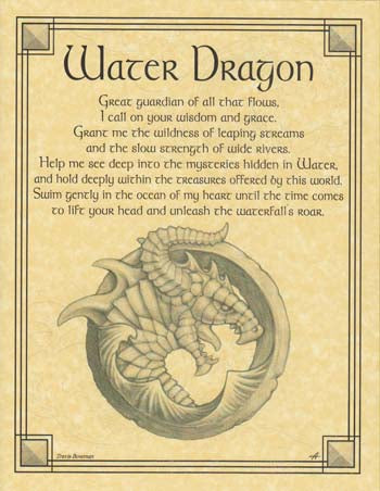 Water Dragon Poster