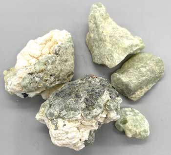 1 Lb Prenhite With Rutile Untumbled Stones