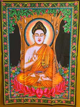 30" X 40" Buddha Tapestry