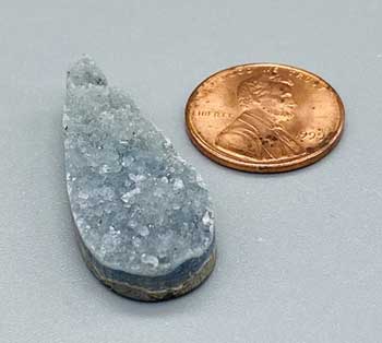 1 1/2" Amethyst Tear Druse Cabochon