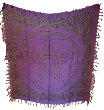 Pentagram Altar Cloth 36" X 36"