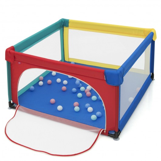Large Safety Play Center Yard with 50 Balls for Baby Infant-Multicolor