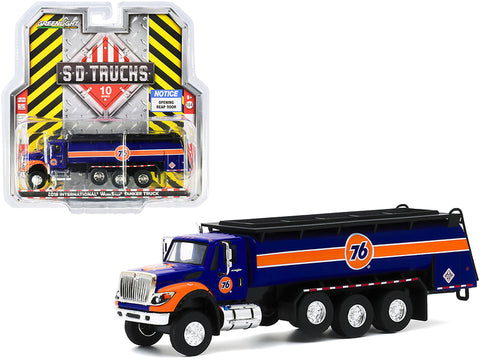 2018 International WorkStar Tanker Truck "Union 76" Dark Blue and Orange "S.D. Trucks" Series 10 1/64 Diecast Model by Greenlight