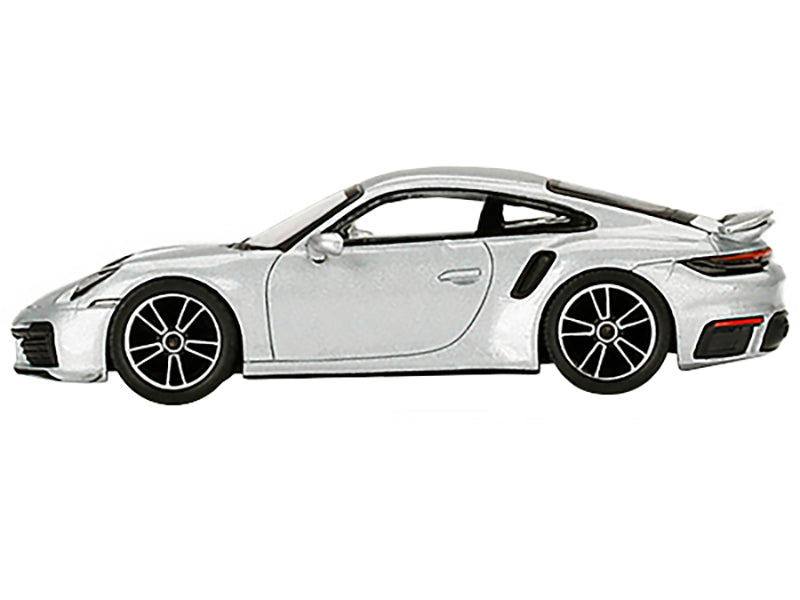 Porsche 911 Turbo S GT Silver Metallic Limited Edition to 4200 pieces Worldwide 1/64 Diecast Model Car by True Scale Miniatures