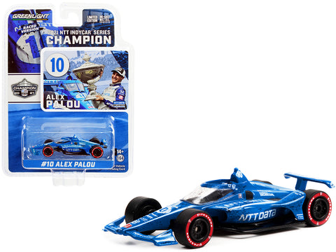 Dallara IndyCar #10 Alex Palou "NTT Data" Chip Ganassi Racing "NTT IndyCar Series" (2021) 1/64 Diecast Model Car by Greenlight