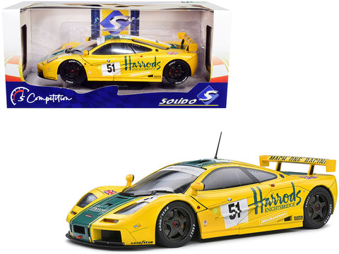McLaren F1 GTR Short Tail #51 Andy Wallace - Derek Bell - Justin Bell "Harrod's" 24H of Le Mans (1995) "Competition" Series 1/18 Diecast Model Car by Solido