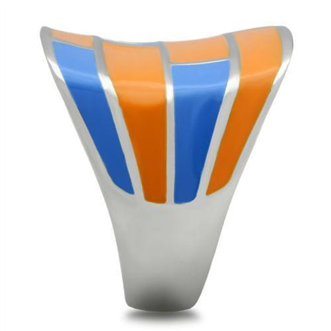 TK254 - High polished (no plating) Stainless Steel Ring with No Stone
