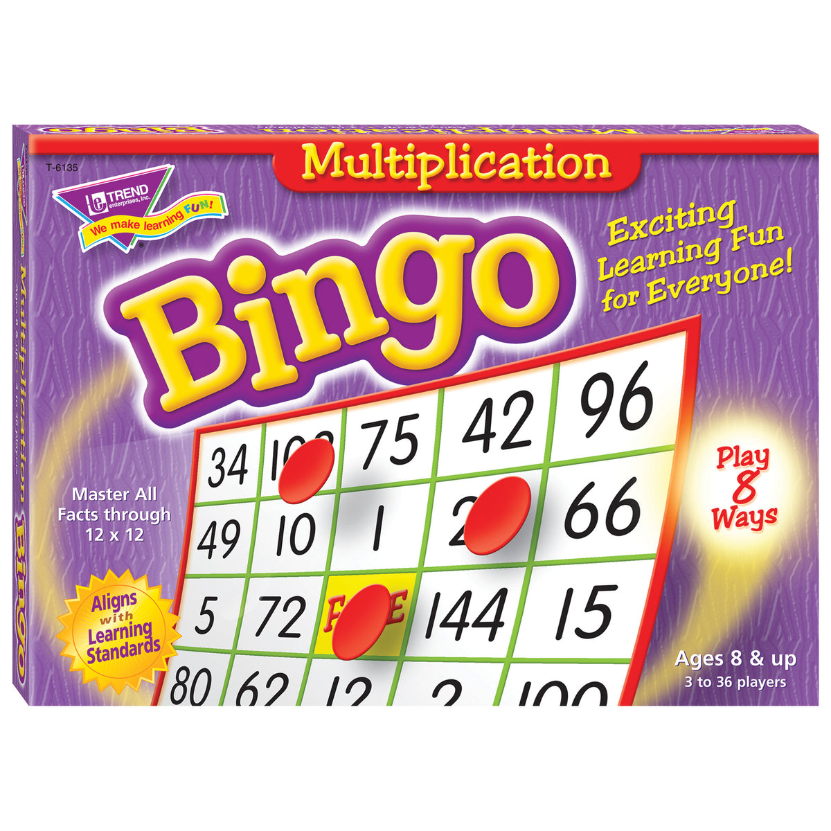 Multiplication Bingo Game