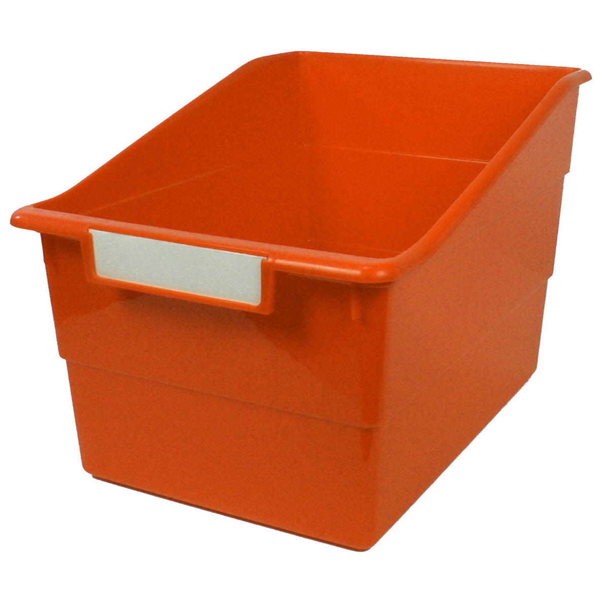 Tattle® Wide Shelf File, Orange