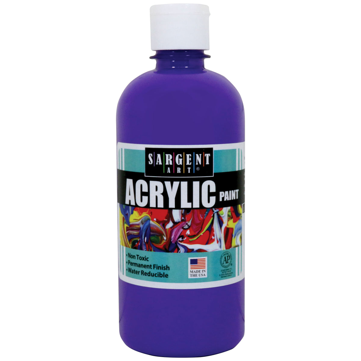 Acrylic Paint, Spectral Violet, 16 oz. Squeeze Bottle