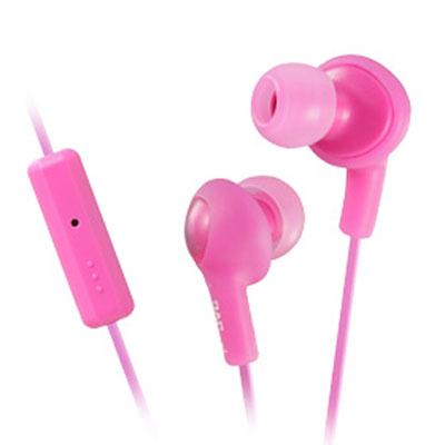 Jvc Hafr6p Gumy Plus Earbuds With Remote & Microphone (pink)