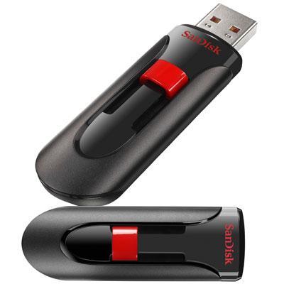 Sandisk Cruzer Glide Usb Flash Drive - 16 Gb - Usb 2.0 - Black, Red
