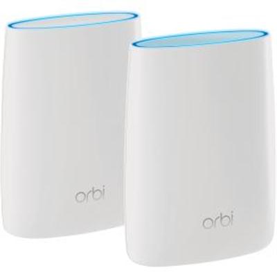 Netgear Orbi Rbk50 Ieee 802.11ac Ethernet Wireless Router - 2.40 Ghz Ism Band - 5 Ghz Unii Band - 6 X Antenna(6 X Internal) - 375 Mb/s Wireless Speed - 3 X Network Port - 1 X Broadband Port - Usb - Gigabit Ethernet - Desktop